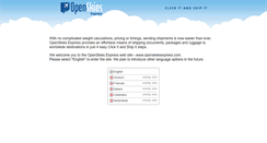 Desktop Screenshot of openskiesexpress.com